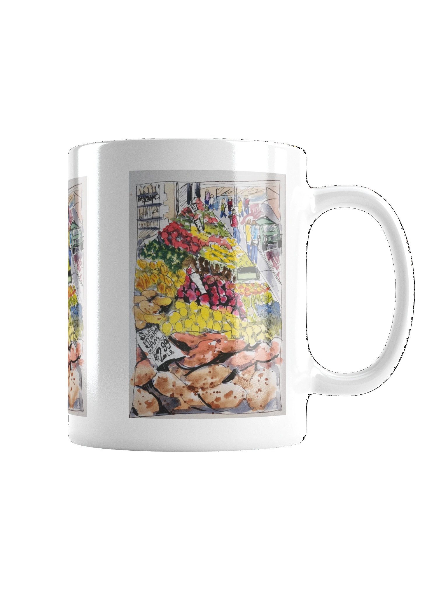 Pike Place Market - White Glossy Mug product image (3)