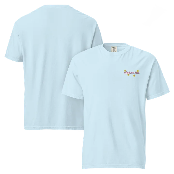 Words are Hard Comfy Embroidered Tee product image (7)