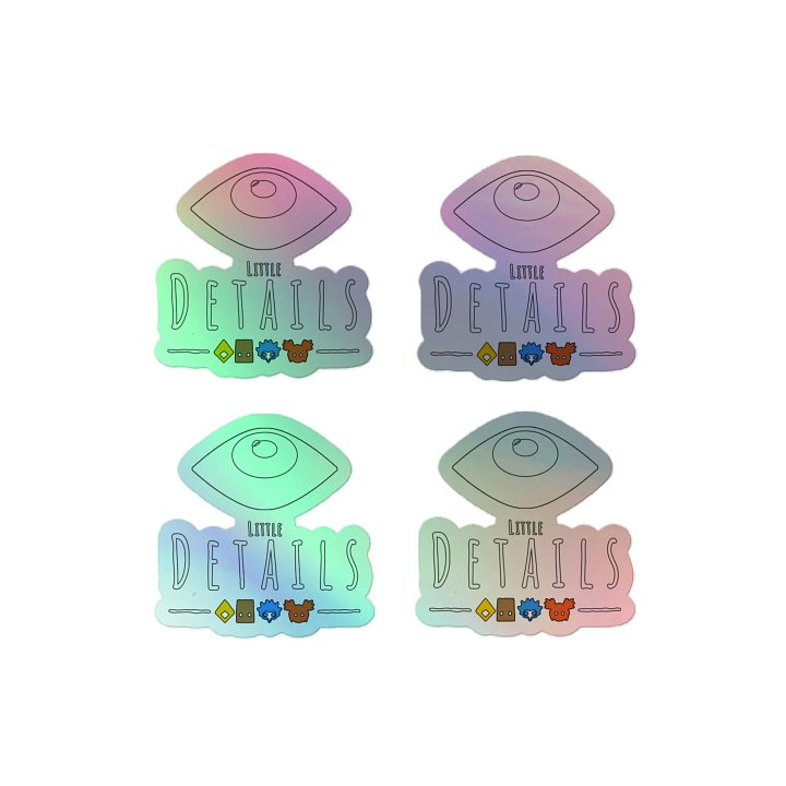 Little Details - Kiss-Cut Holographic Sticker Sheet product image (2)