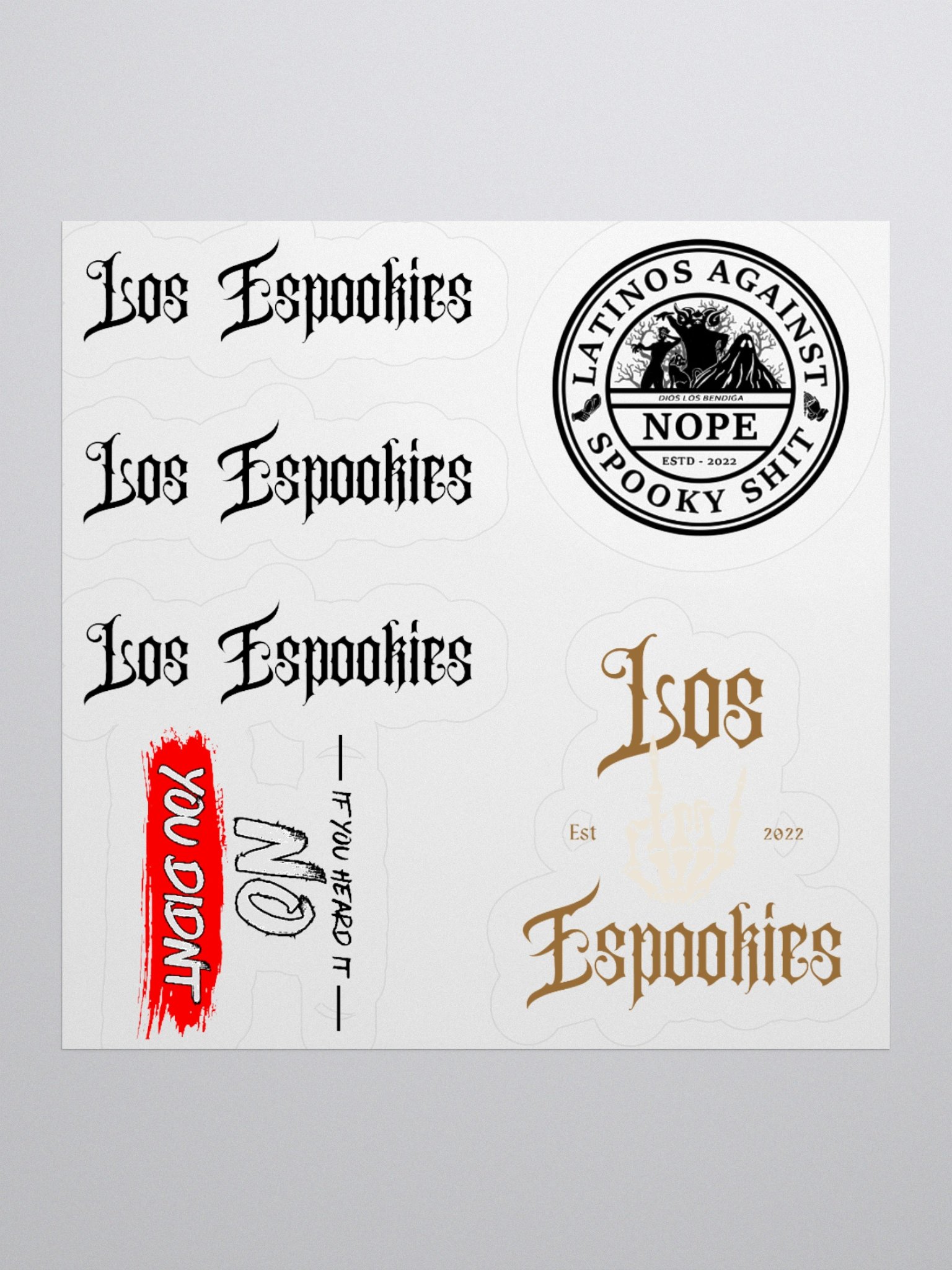 LatinosAgainstSpookyShit Sticker Pack #1 product image (1)