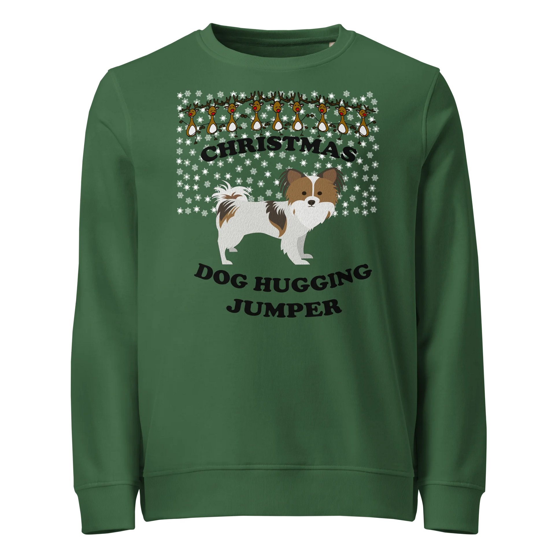 Christmas Dog Hugging, Papillon product image (1)