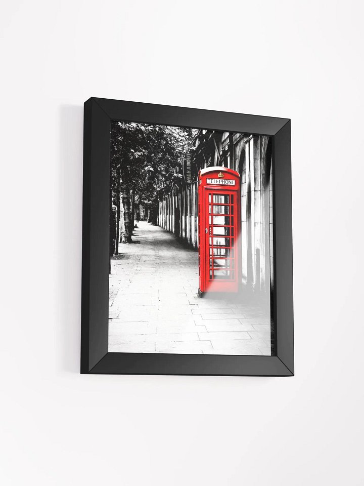 London Calling – Red British Telephone Box Studio Framed Print product image (2)