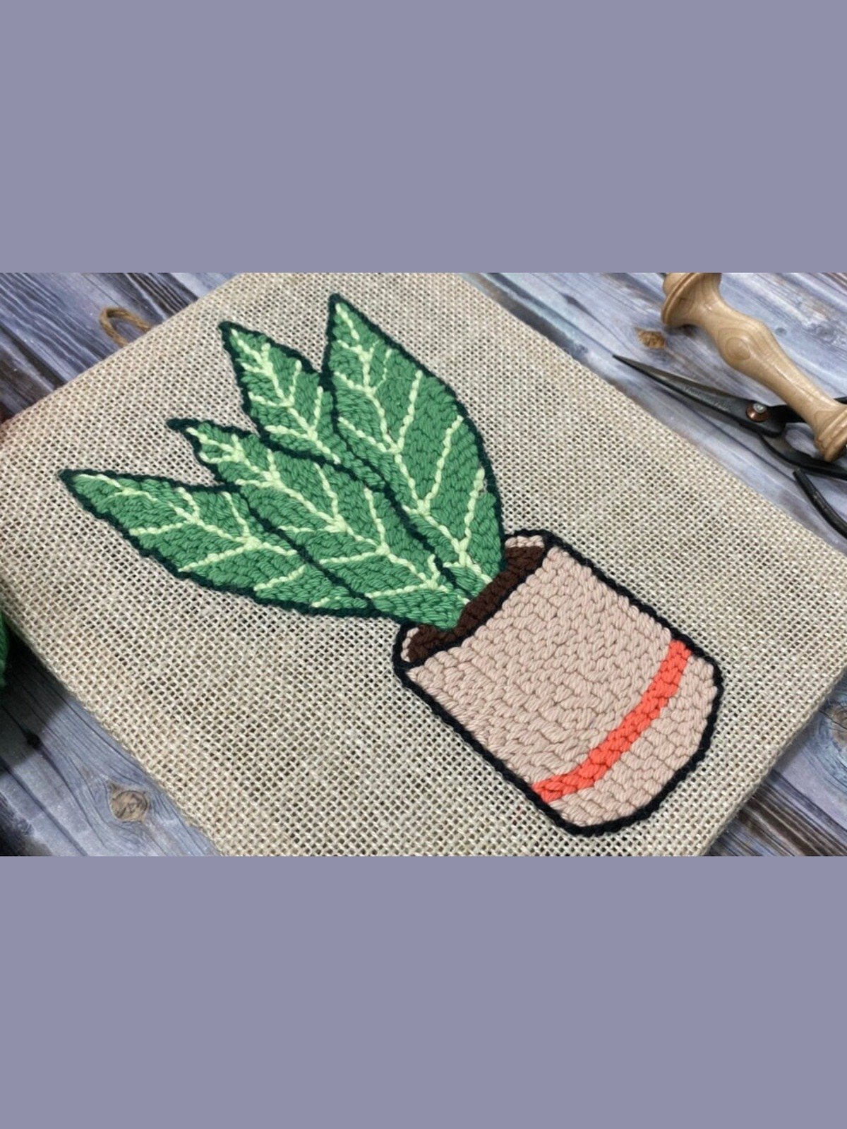 Snake Plant Punch Needle (Digital PDF Pattern) product image (3)