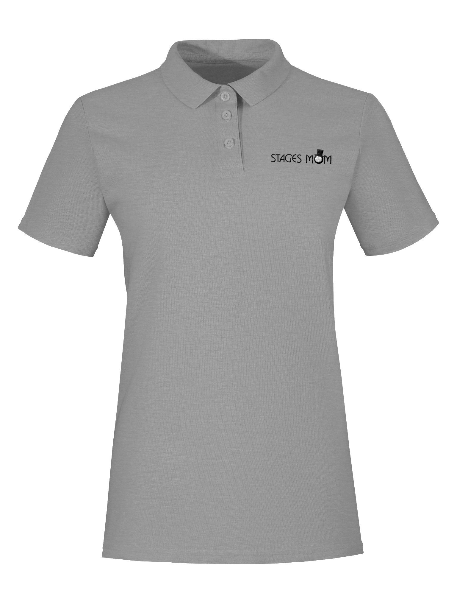 Feminine Polo - Light with Black Embroidered "Stages Mom" product image (7)