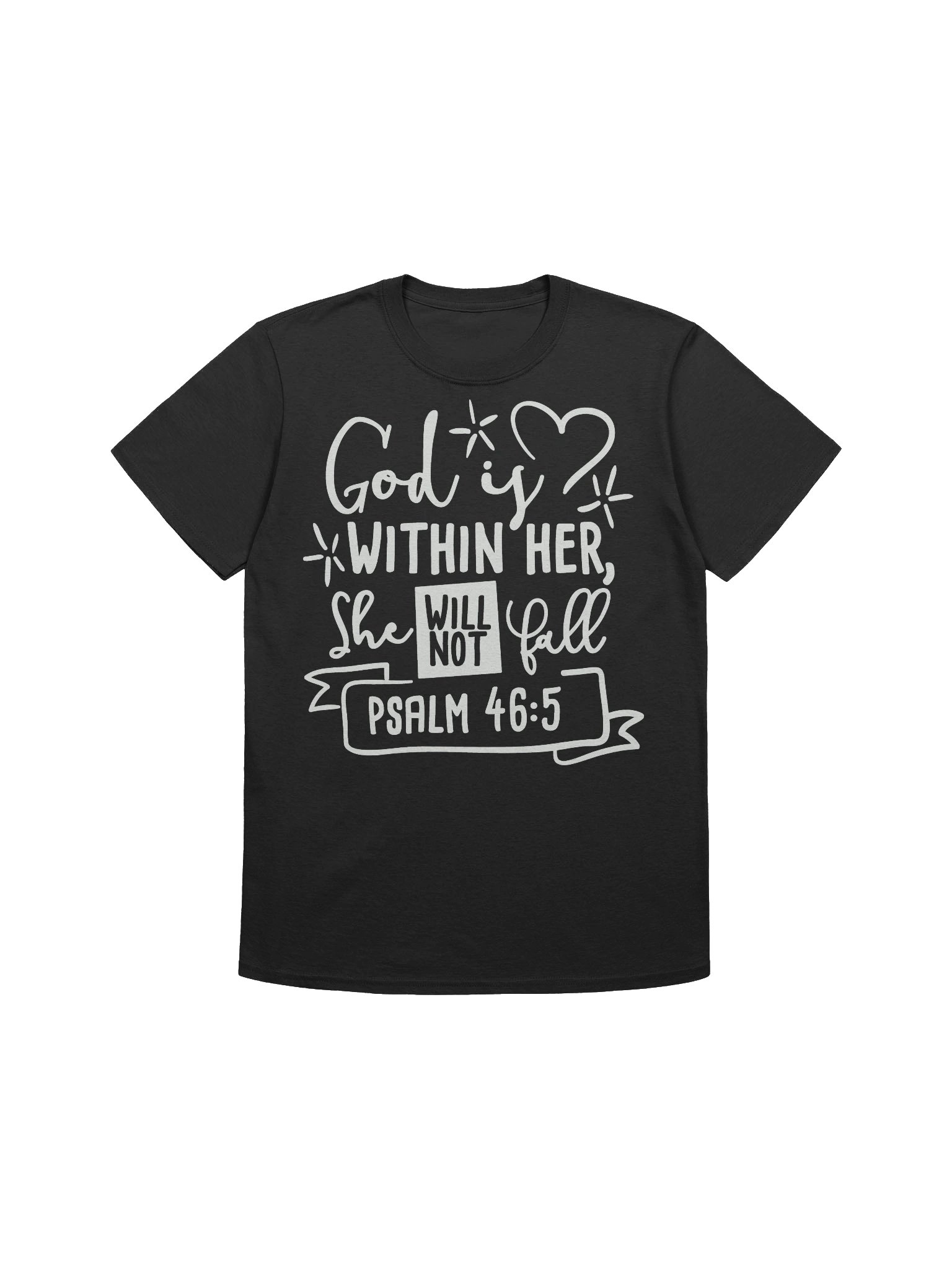 Christian Shirt God Is Within Her She Will Not Fall product image (3)