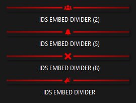Ruby Red Embed Divider Bars product image (1)