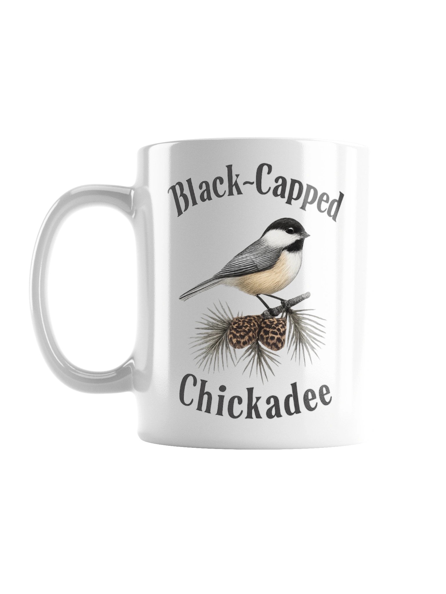Black-Capped Chickadee Ceramic Mug – Bird Watching Coffee Cup product image (1)