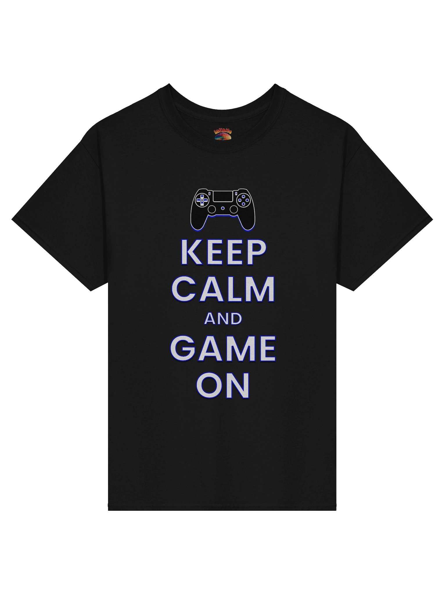 KEEP CALM AND GAME ON PS T-SHIRT product image (1)