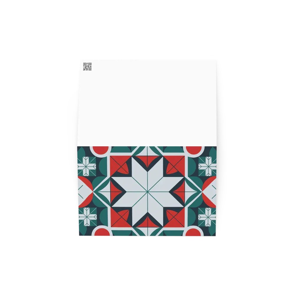 Kaleidoscope patterned greeting card product image (4)