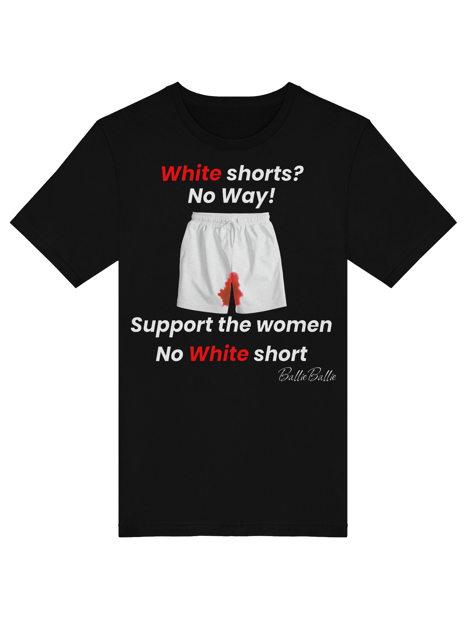 White short? No Way! Support the women No white short product image (5)