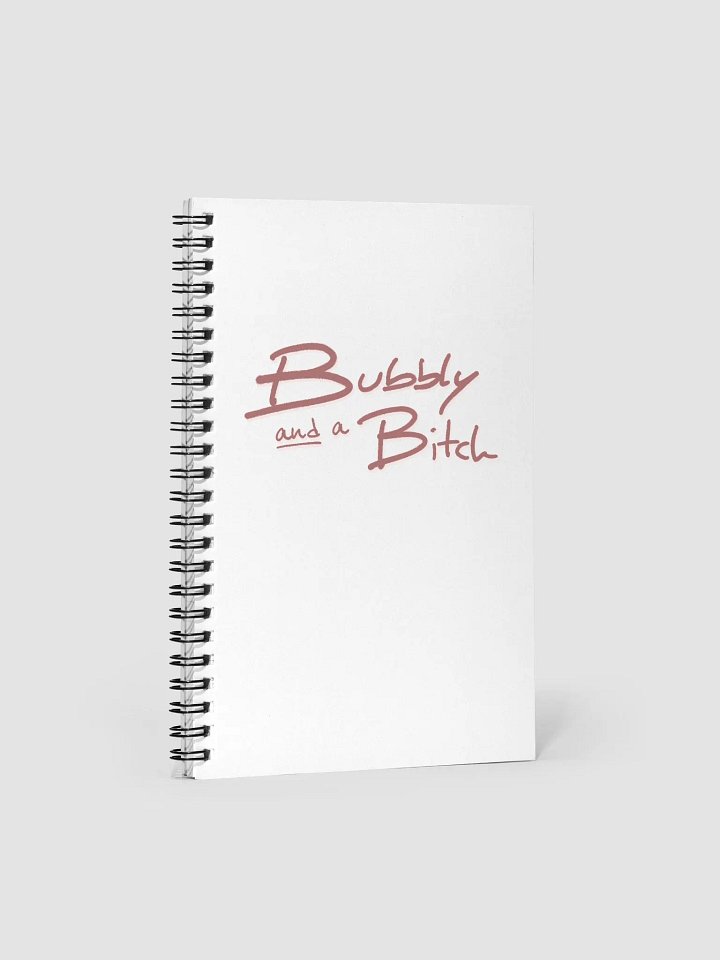 Bubbly and a B*tch (mauve shadow design) notebook product image (1)