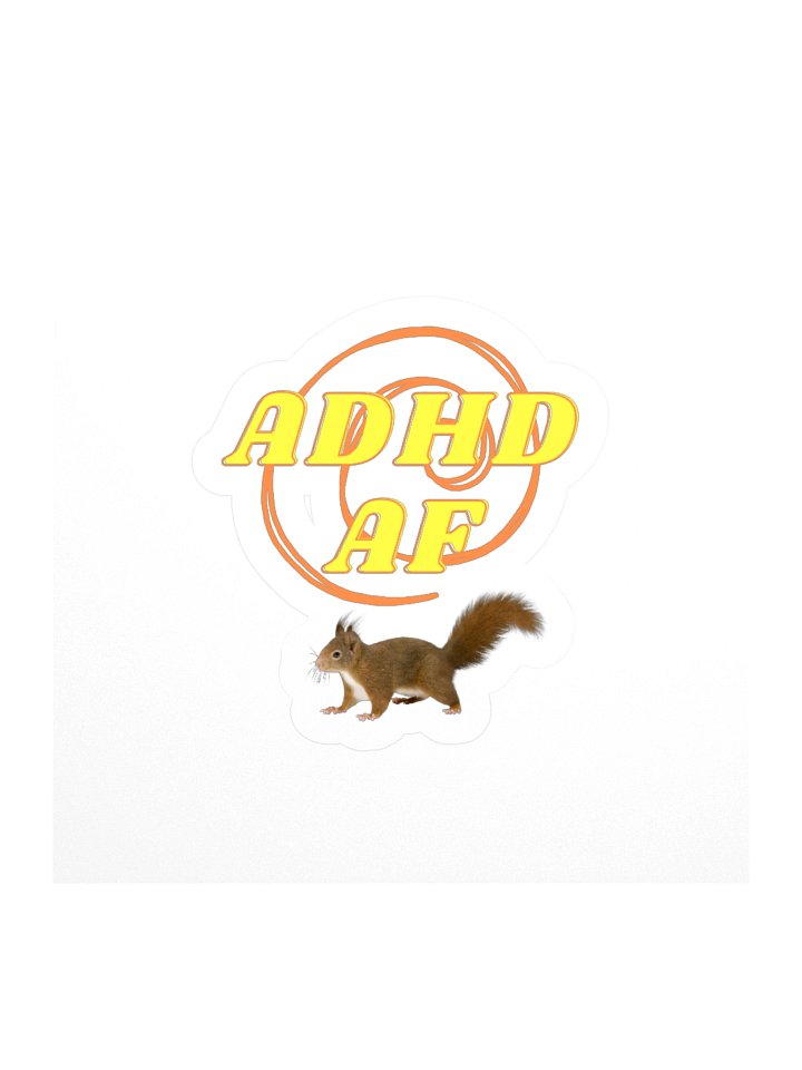 ADHD AF Orange Swirl Kiss-Cut product image (1)