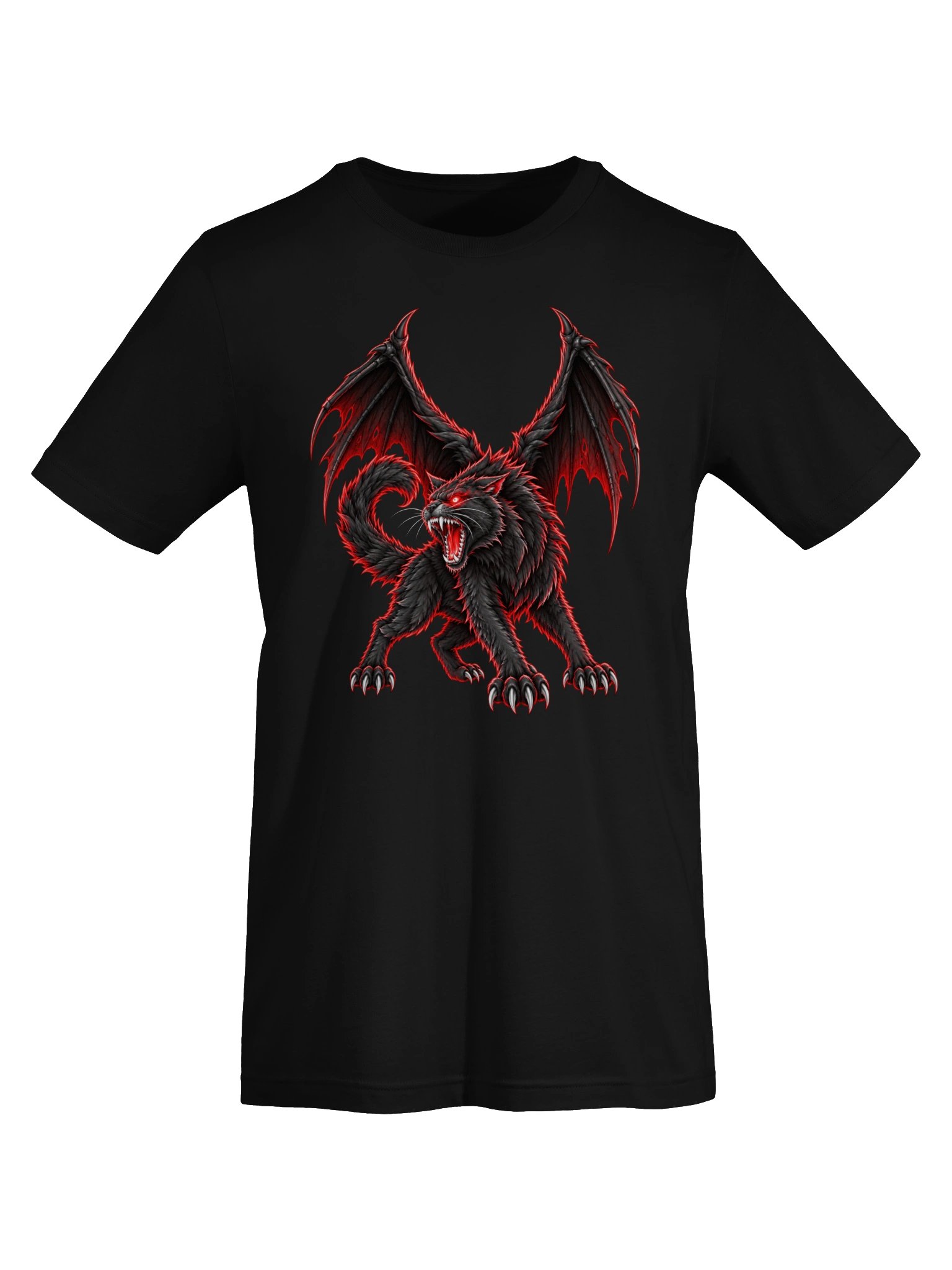 Hellfire Feline — Winged Black Cat of Halloween product image (5)
