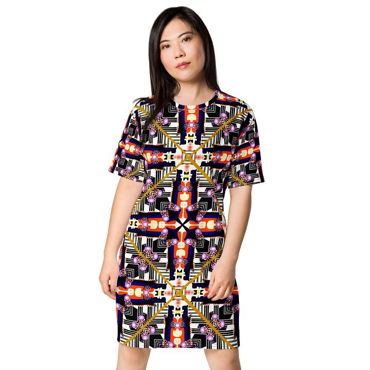 Geometric Crosses T Shirt Dress product image (1)