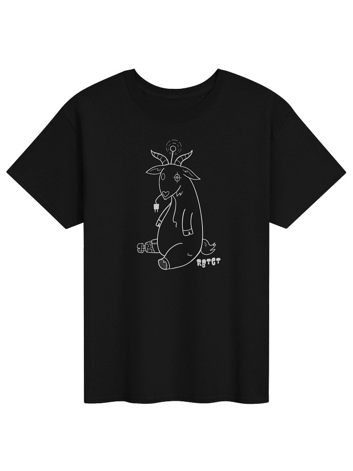 Robotgoat Cy White Outline Shirt product image (1)