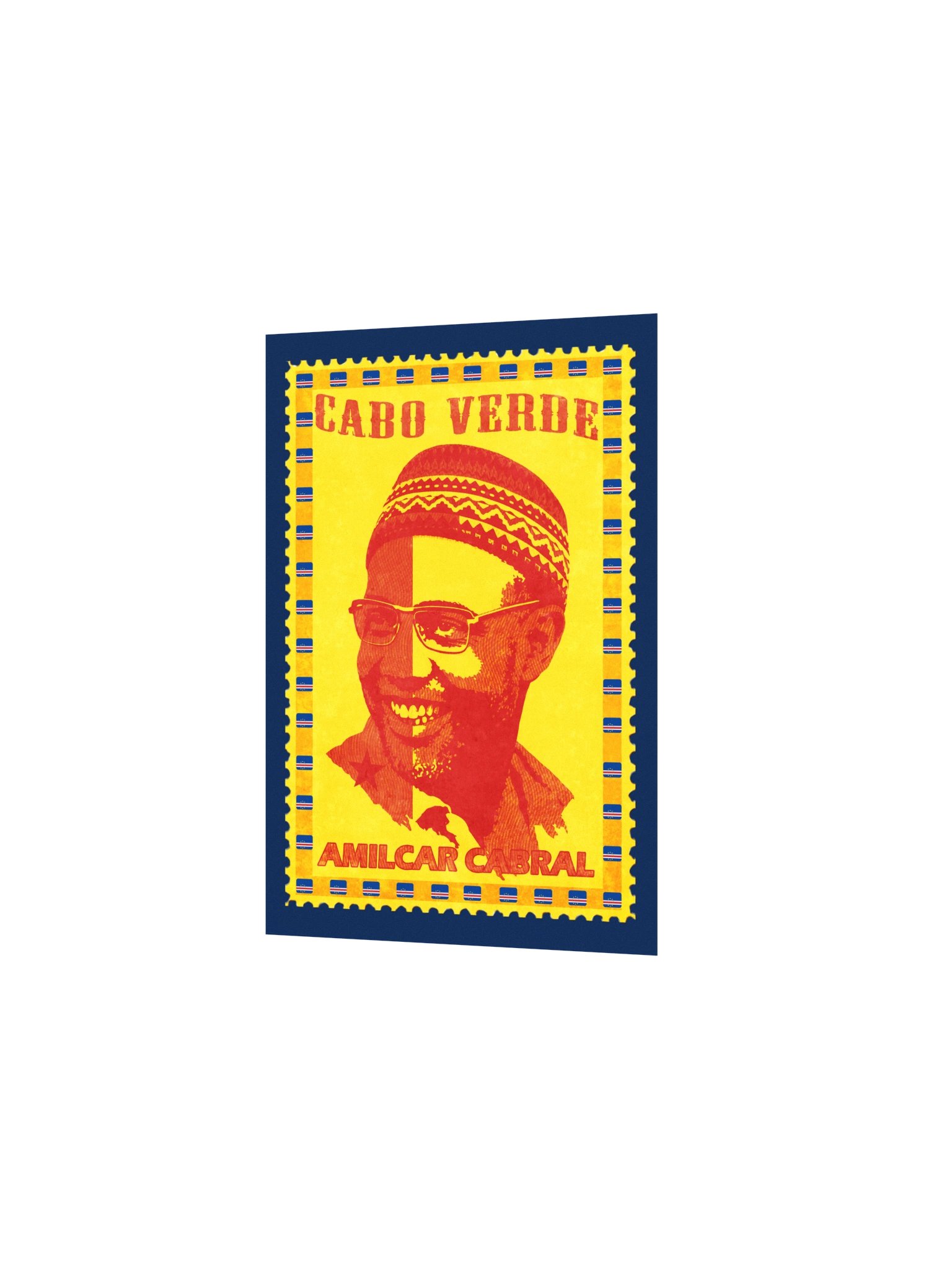 Amílcar Cabral Vintage Postage Stamp Poster | Cabo Verde Pan-African Wall Art product image (4)