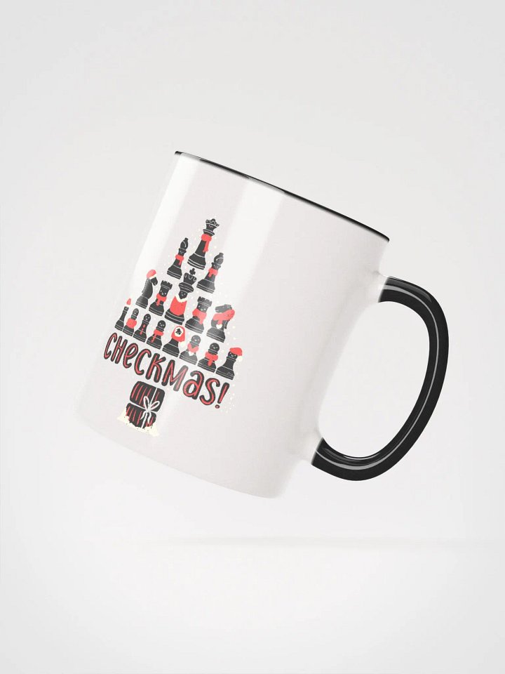 Ceramic Mug Festive Checkmate Chess - black pieces product image (2)
