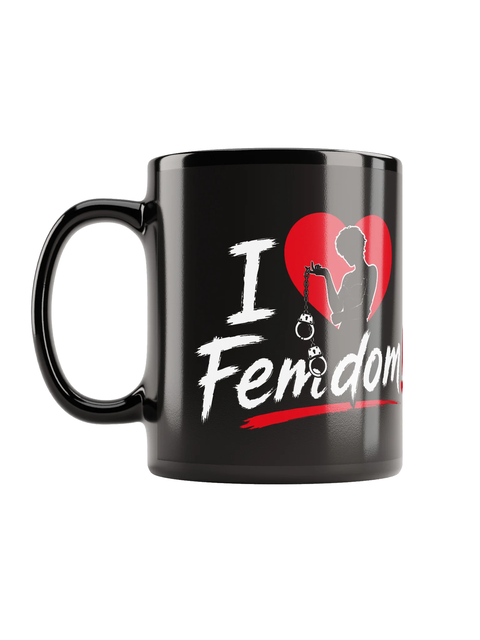I Love Femdom! – Gothic Heart Kaffeetasse product image (1)