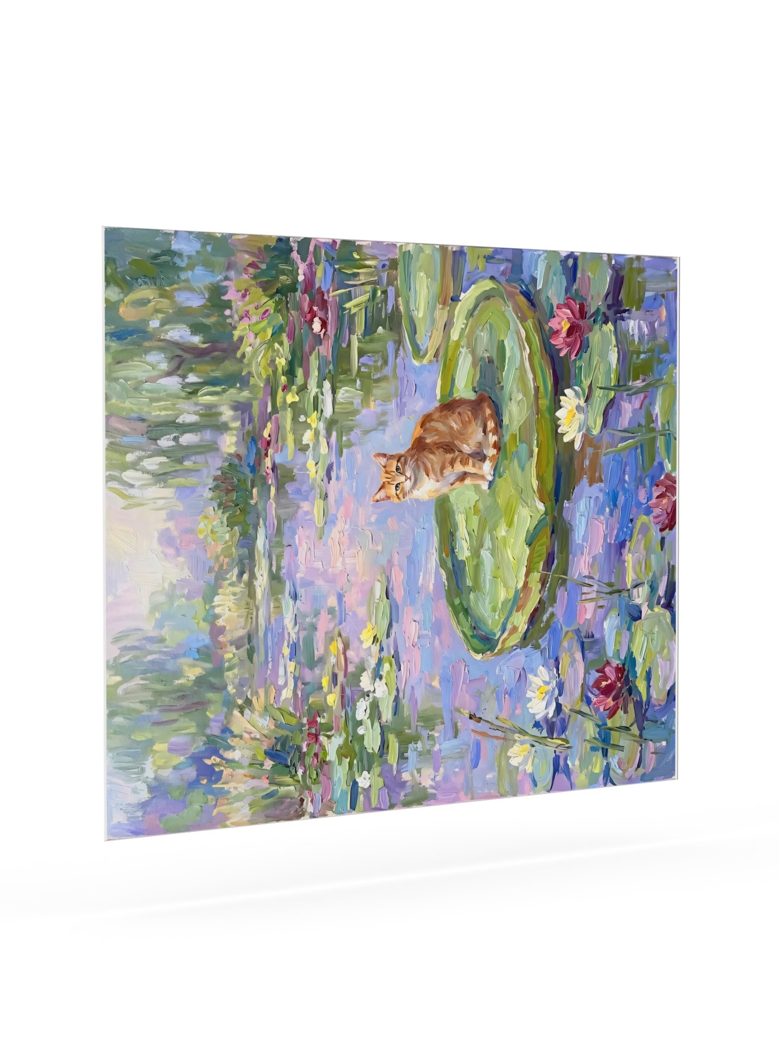 Water Lilies Cat Poster product image (21)
