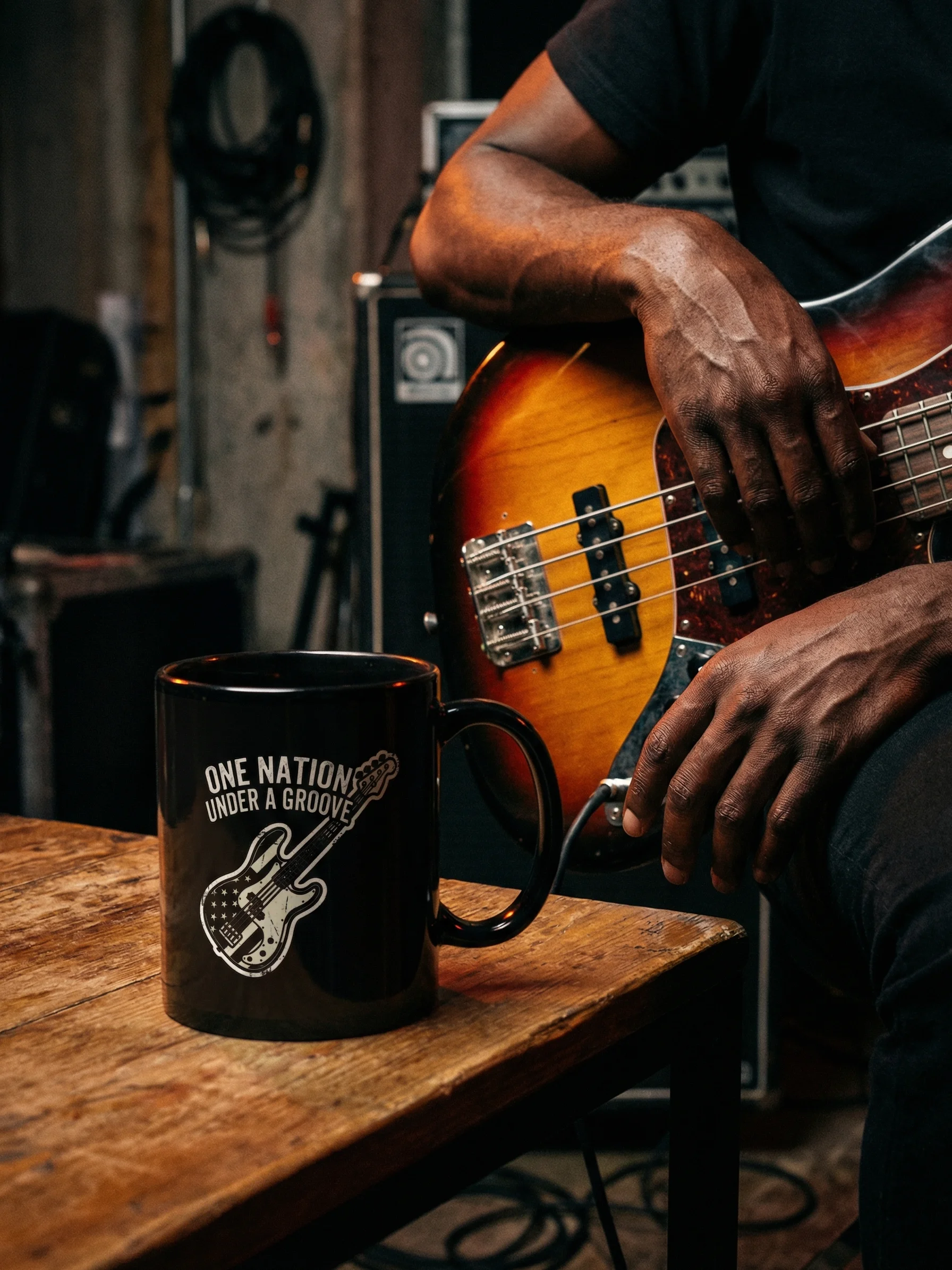 One Nation Under a Groove™ Mug – Bass Player Coffee Mug product image (4)