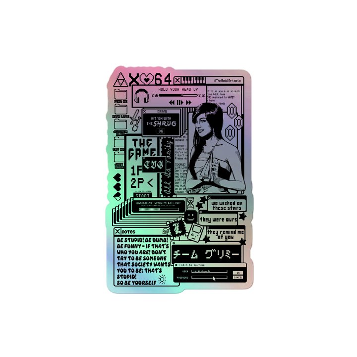 Grimmie Pop Up Holographic Sticker product image (2)