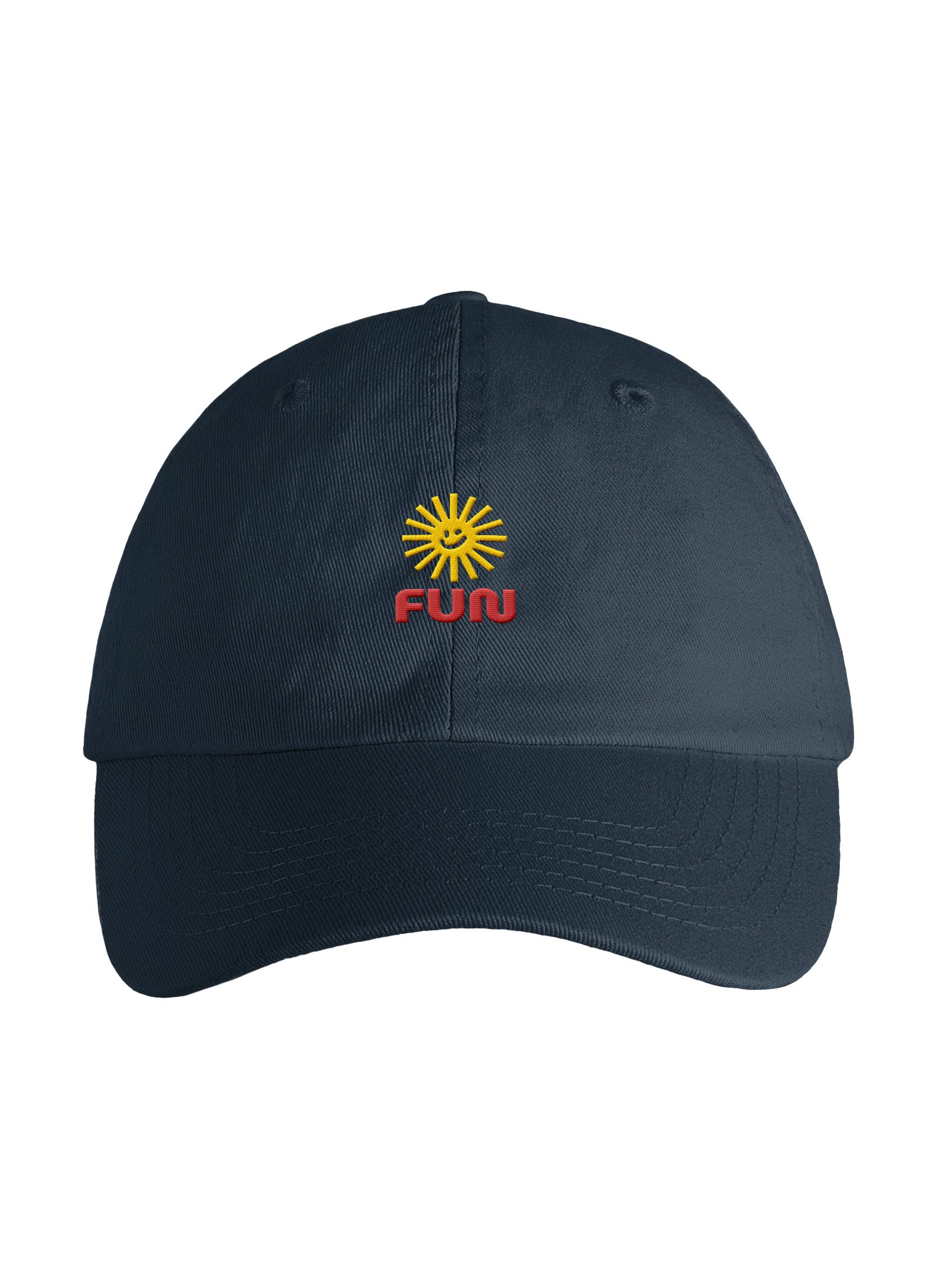 Youth “FUN” Cap with Smiling Sun | Adjustable Cotton Twill Hat product image (1)