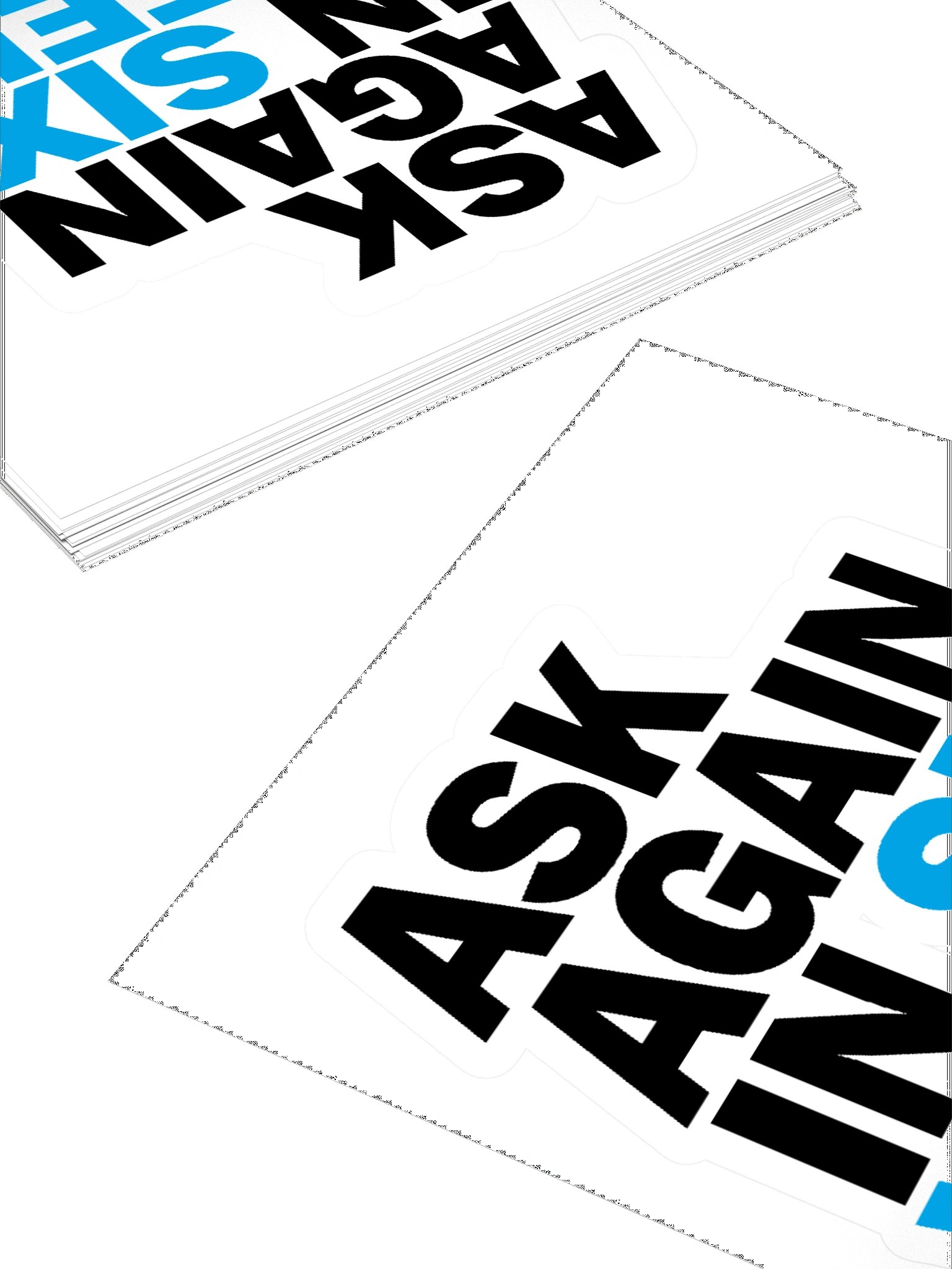 Ask Again Sticker product image (4)