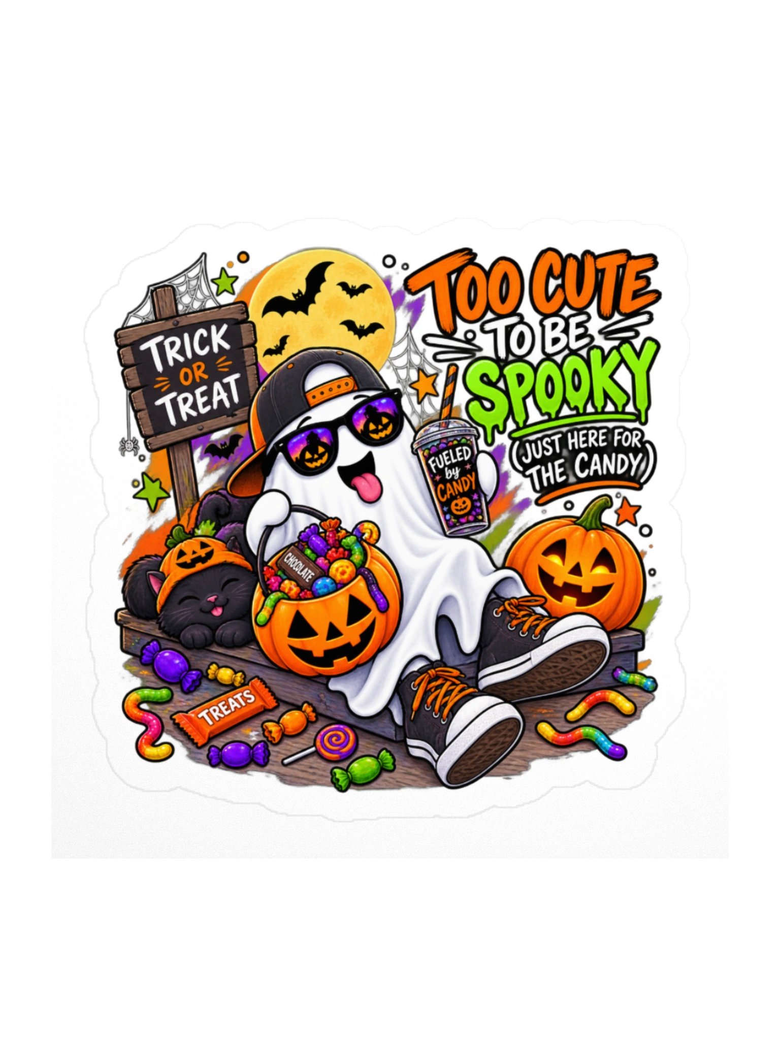 Too Cute to be Spooky Sticker product image (1)