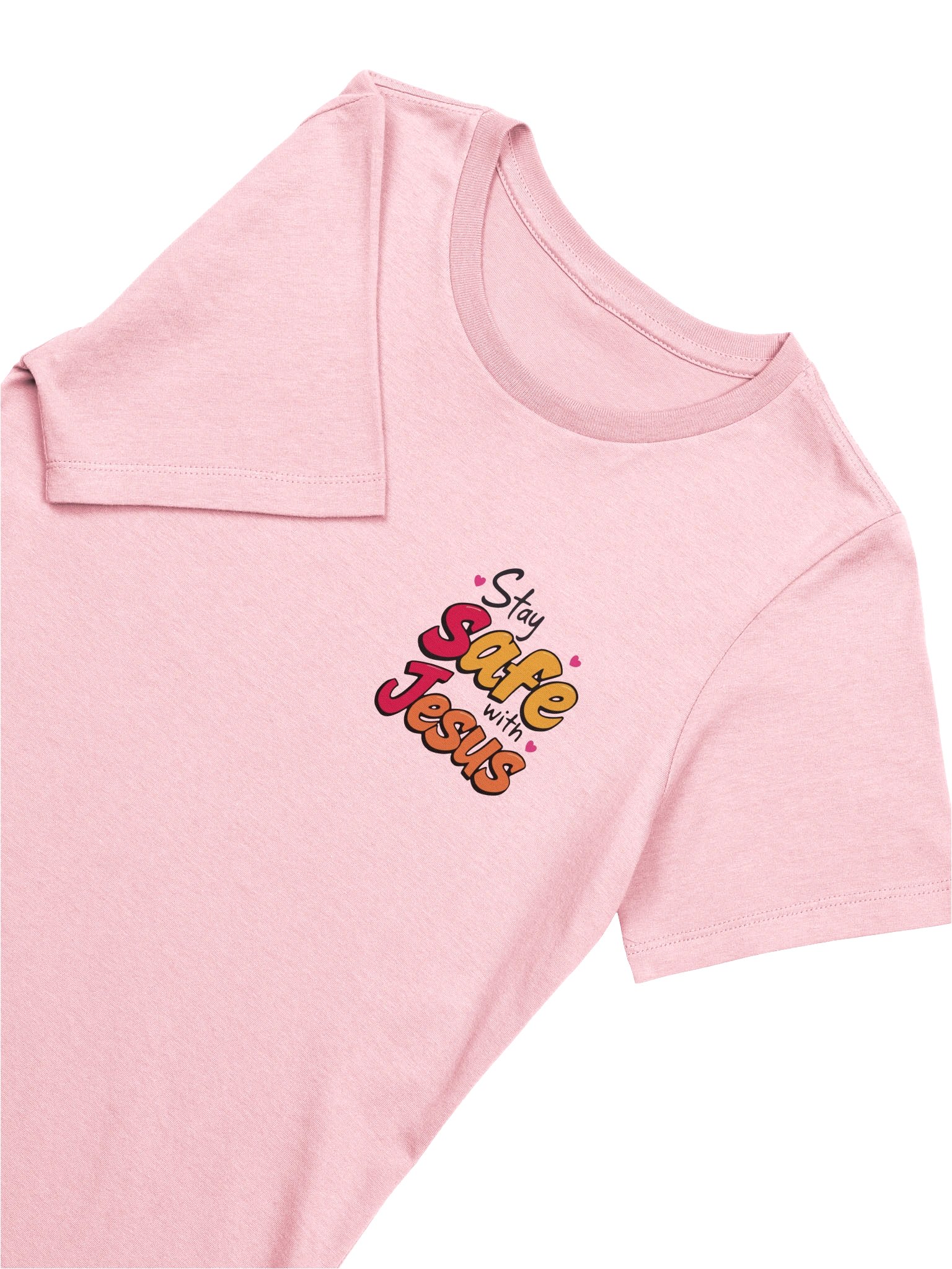 Heartfelt Stay Safe with Jesus Supersoft T-shirt product image (10)