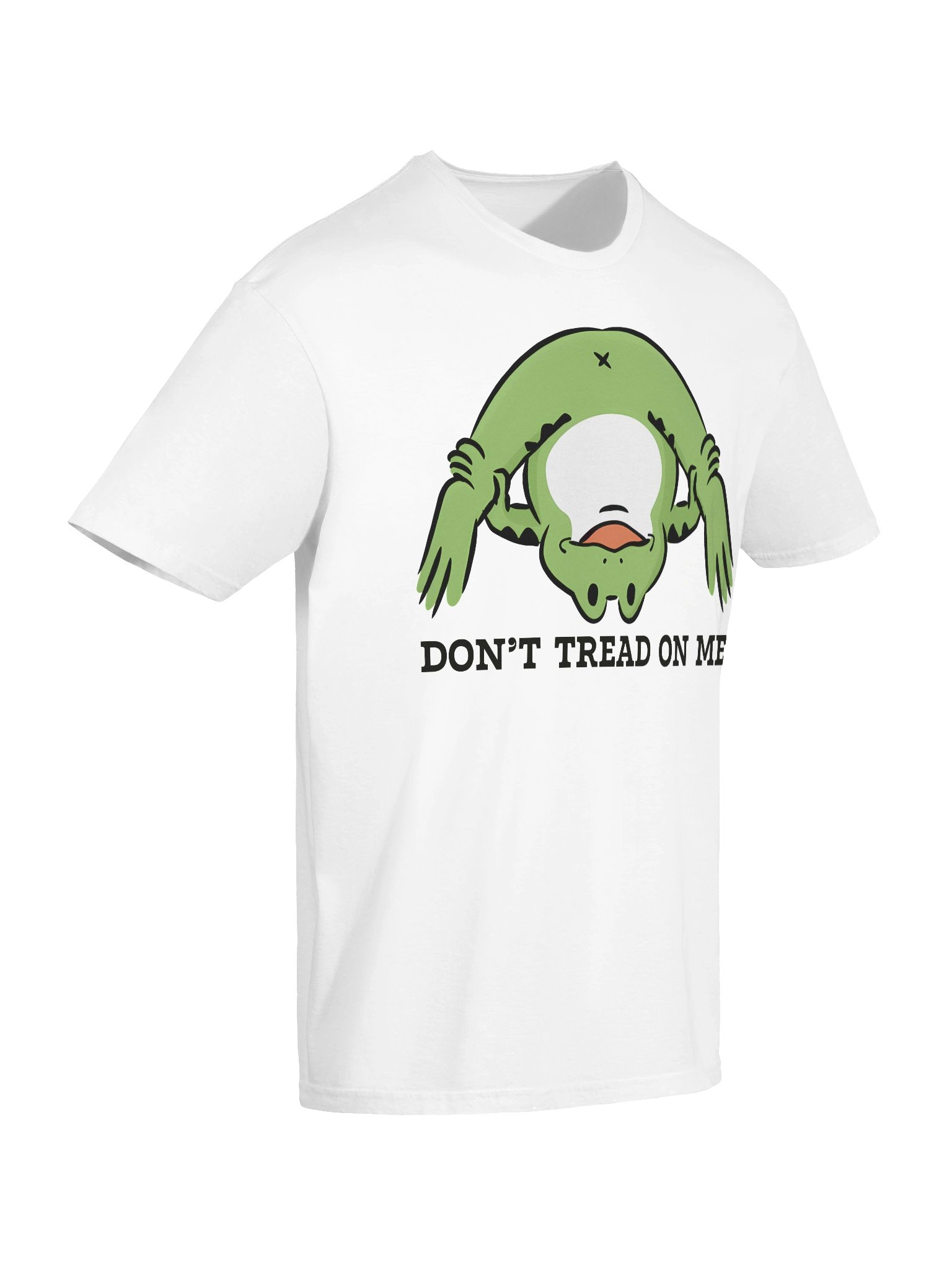 Whimsical Upside-Down Frog Cartoon T-Shirt product image (74)