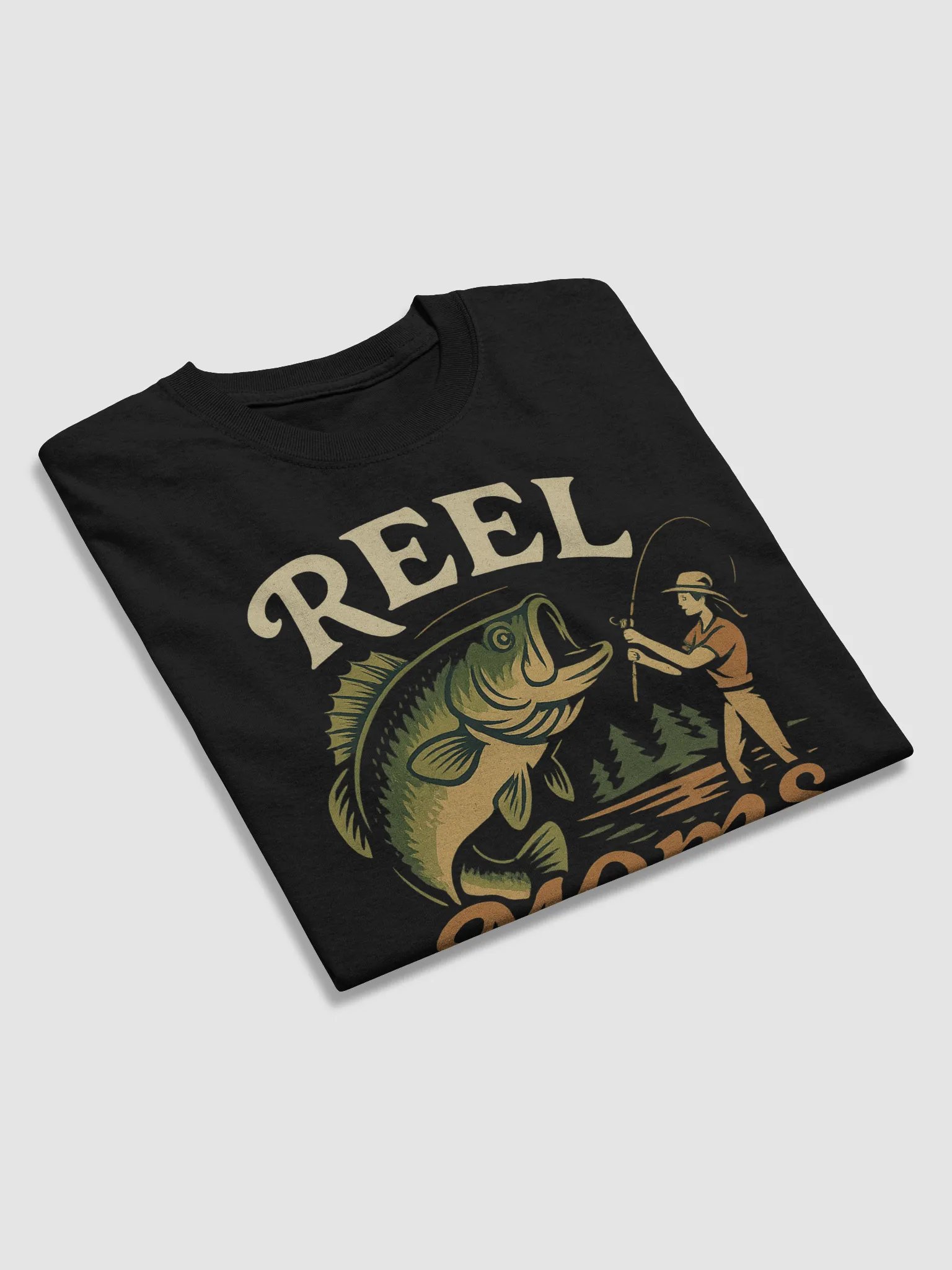 Reel Moms Fish T-Shirt – Vintage Fishing Tee for Cool Moms product image (9)