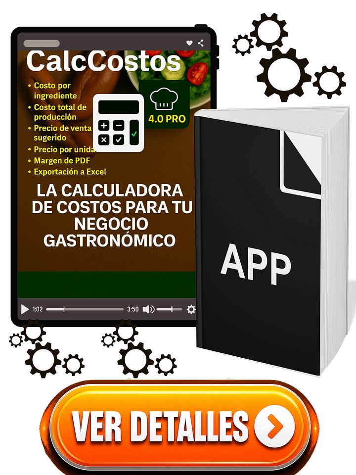 Aplicación para calcular tus costos de producción CalcCostos 4.0 PRO product image (1)