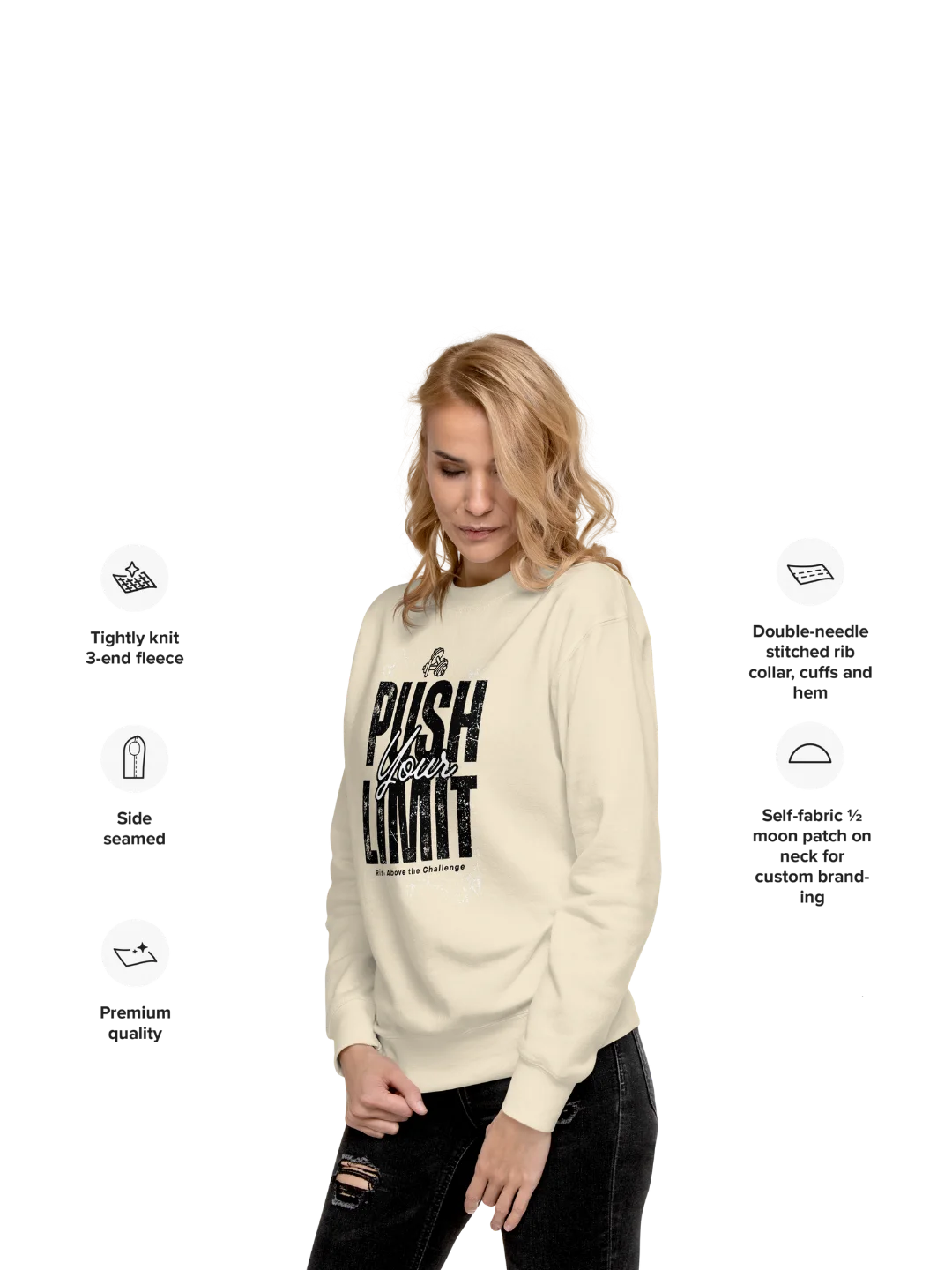 PUSH YOUR LIMIT — Rise Above Sweatshirt product image (12)