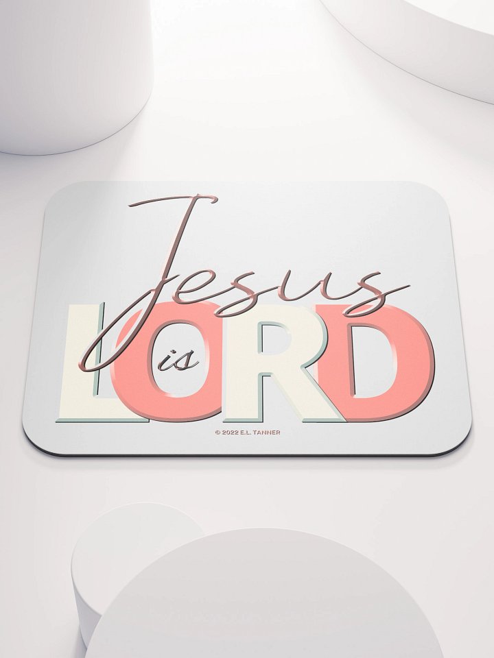 Jesus is Lord, Peach Mouse Pad product image (1)