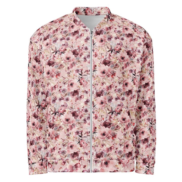 Pink Roses Garden Bomber Jacket product image (1)