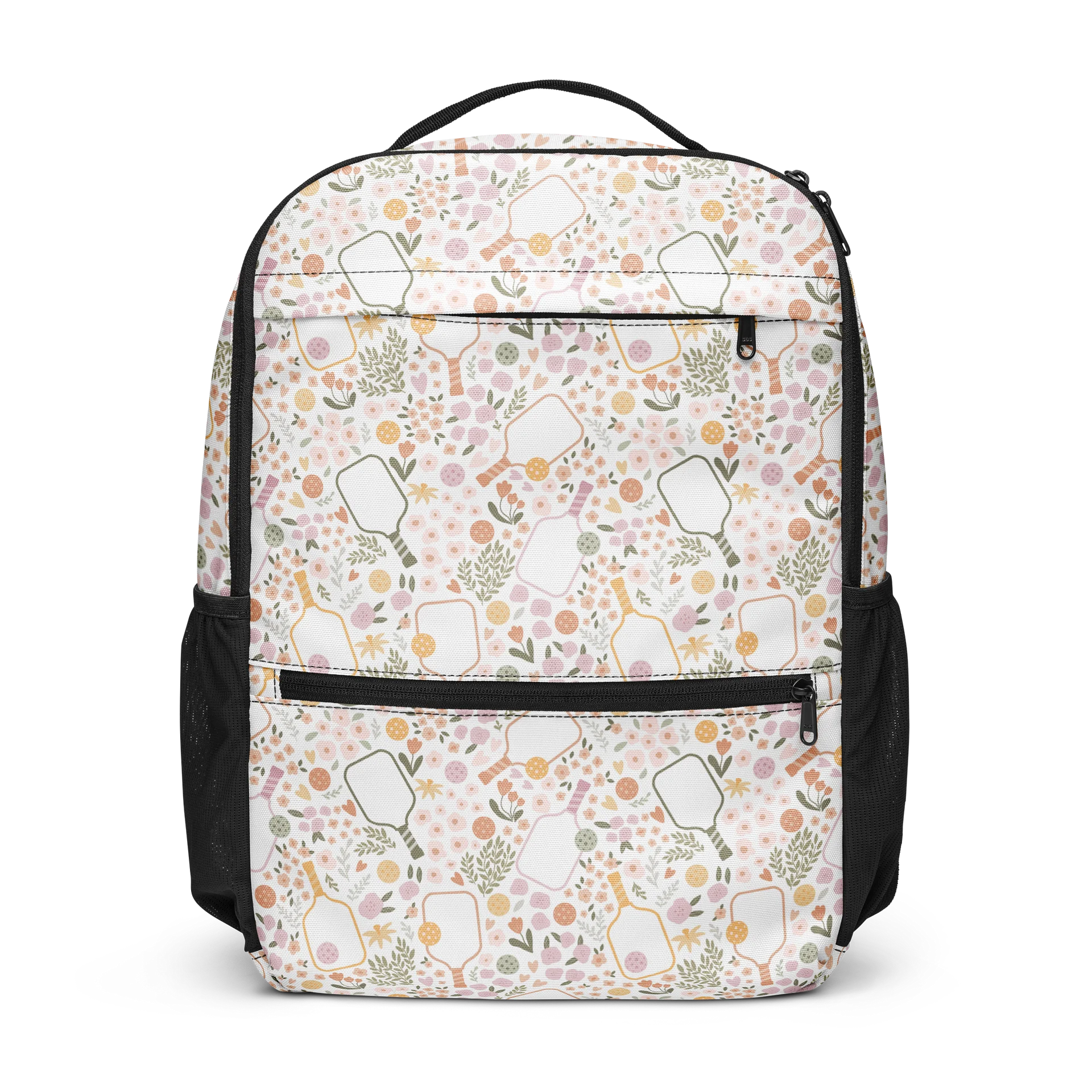 Floral Pickleball Backpack with Pockets product image (1)