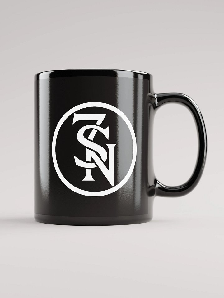Seven Shades of Nothing White Logo on Black Glossy Mug product image (1)