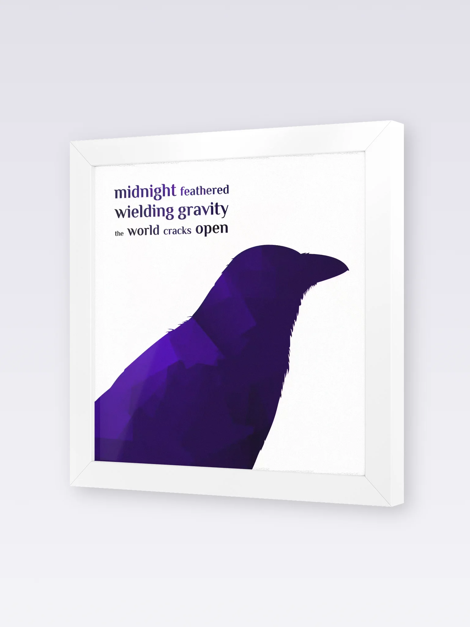 Framed Museum-Quality Poster - Crow product image (2)