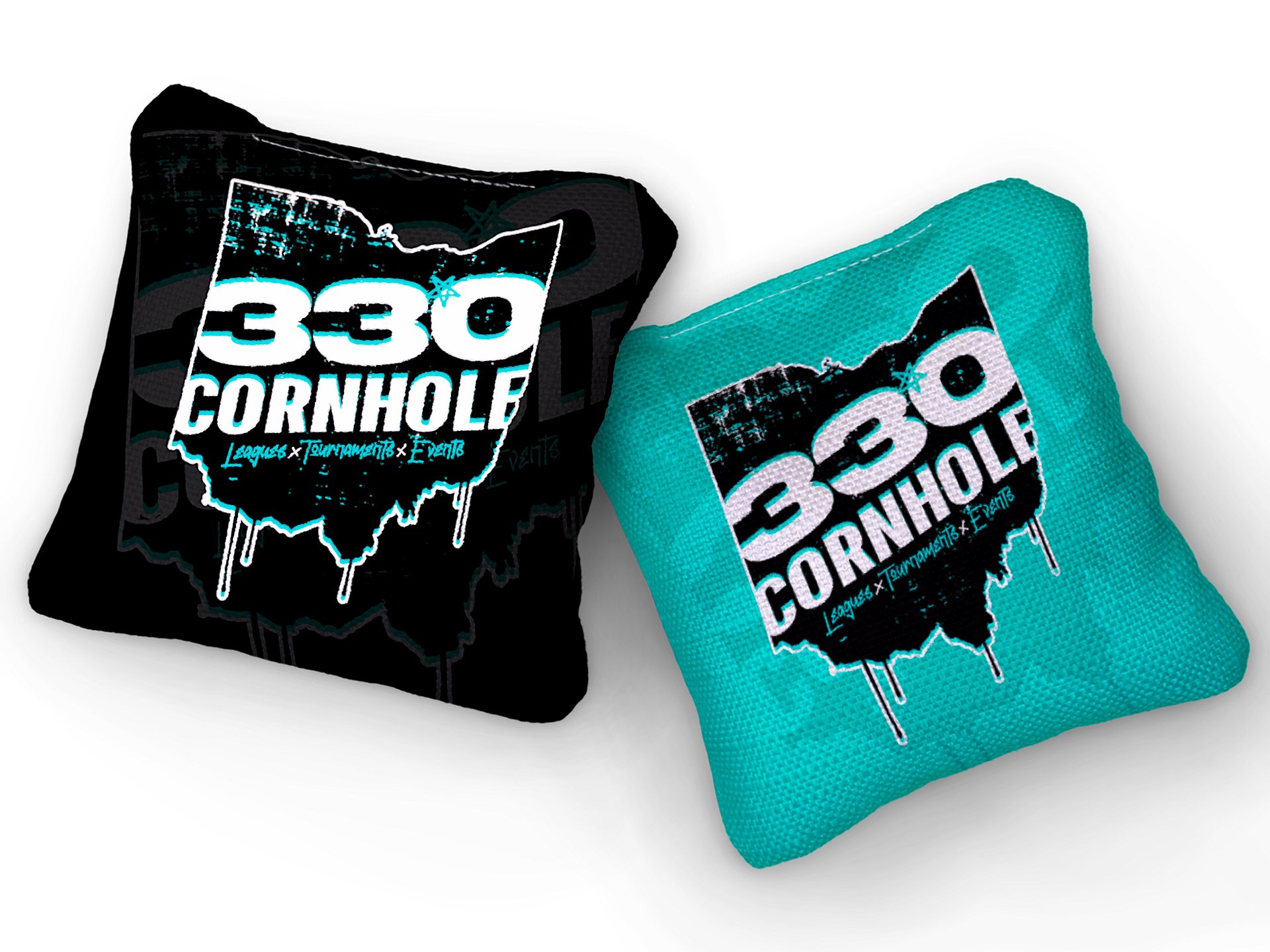 330 Cornhole Ghost Logo Premium All Weather Cornhole Bags QTY 8 product image (1)