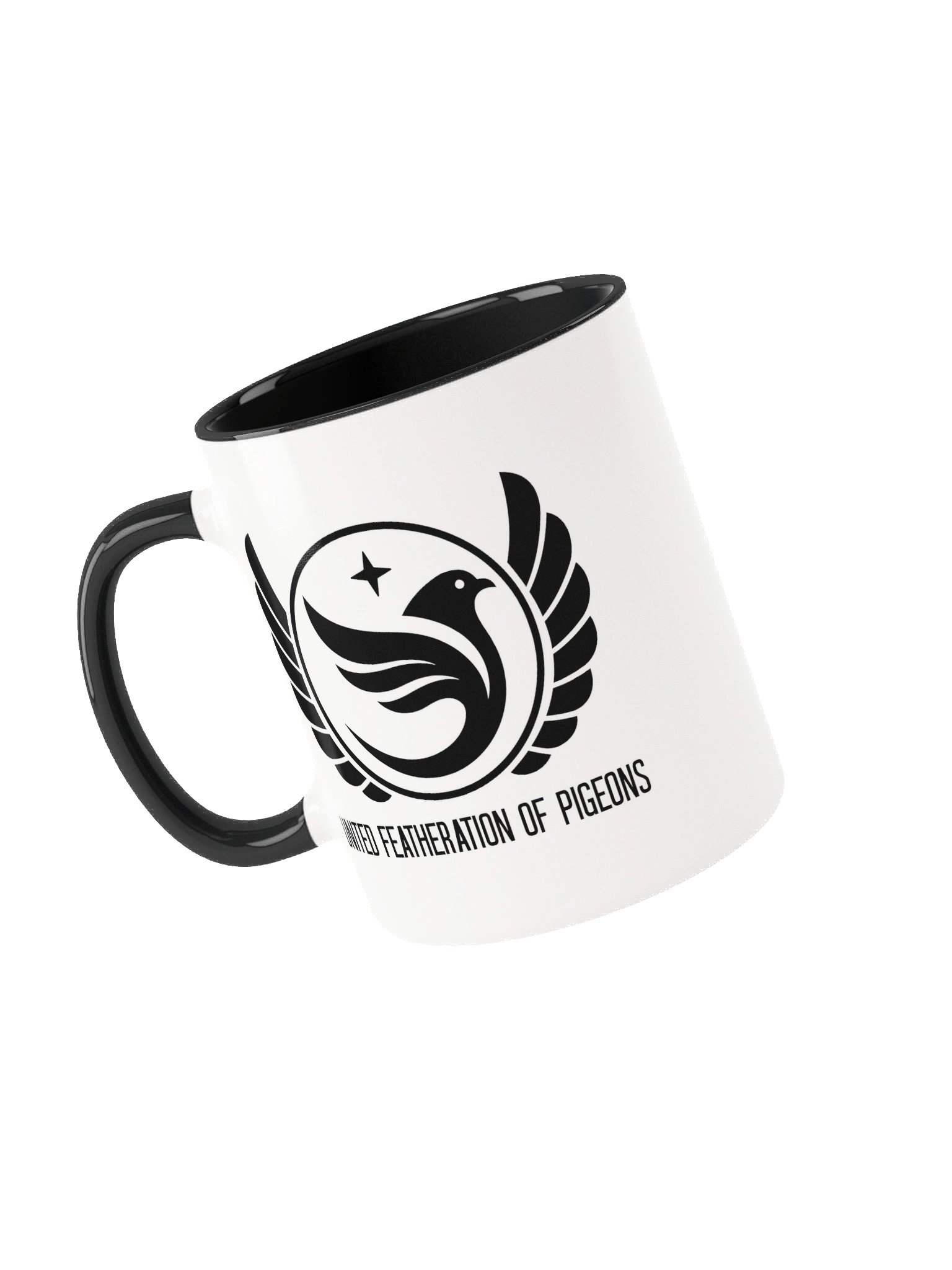 United Featheration of Pigeons Black Inside Mug product image (3)