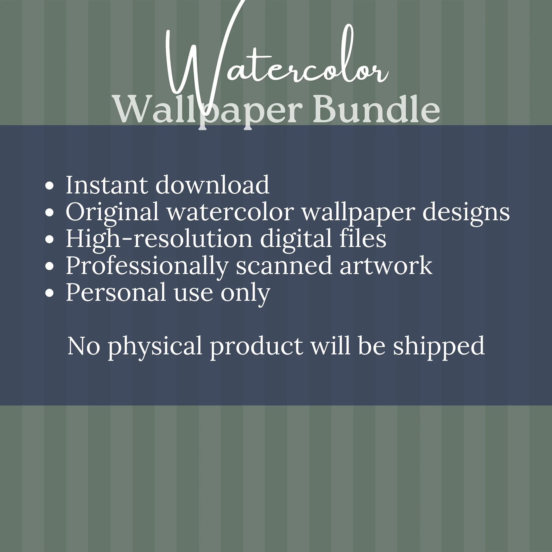 The Bloomhouse Phone Bundle - 8 Original Watercolor Phone Wallpapers product image (3)