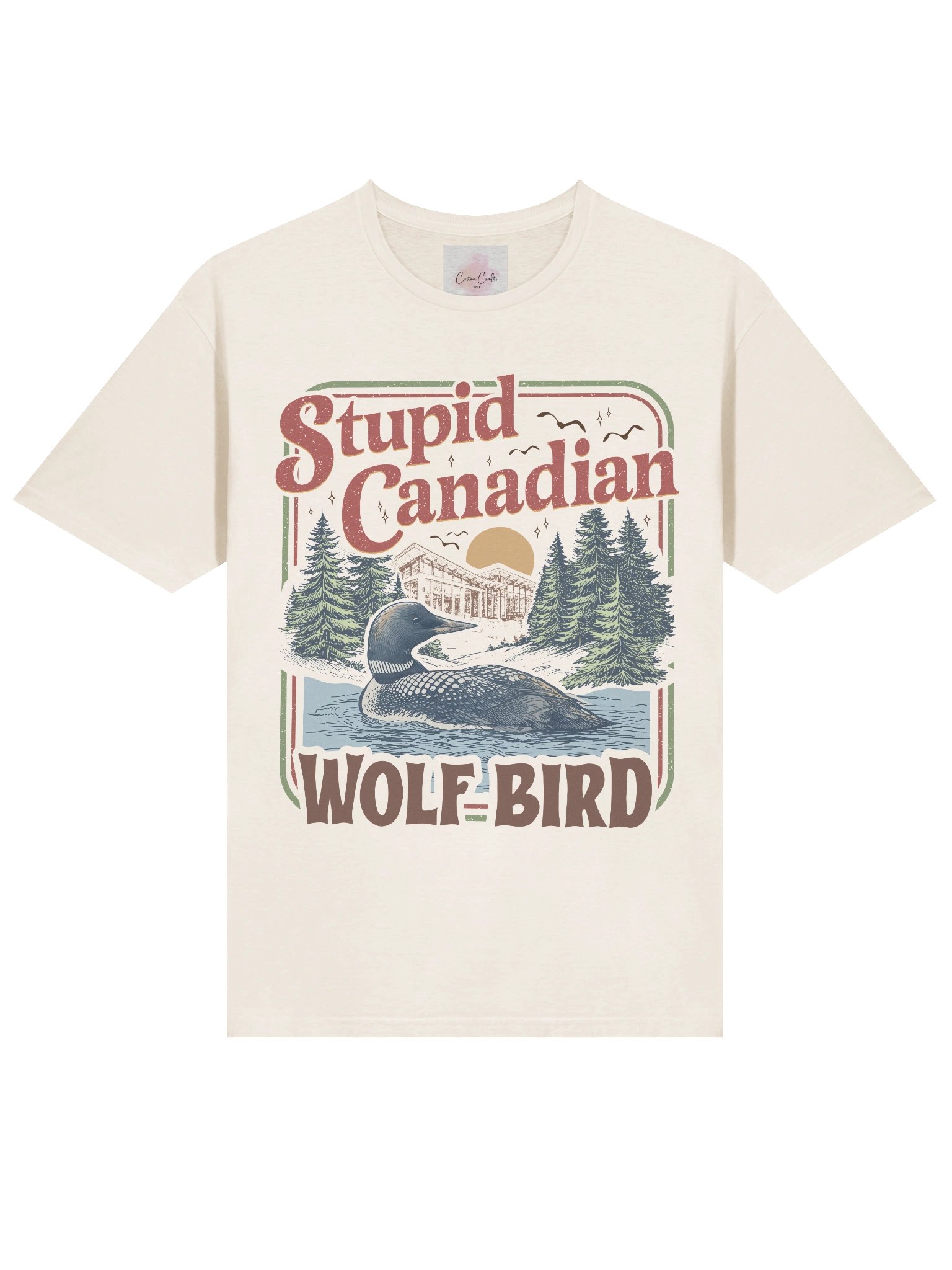 STUPID CANADIAN WOLF BIRD SHIRT product image (12)