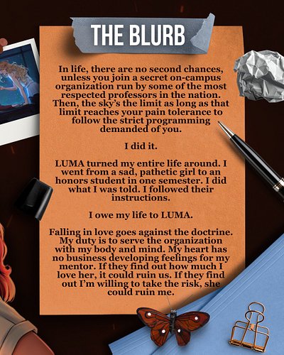 📖 : For Kennedy by Lavender Quinn

It's a dark Sapphic cult romance and you can read it for F.R.E.E!!! Grab it via in blo 🔥

...