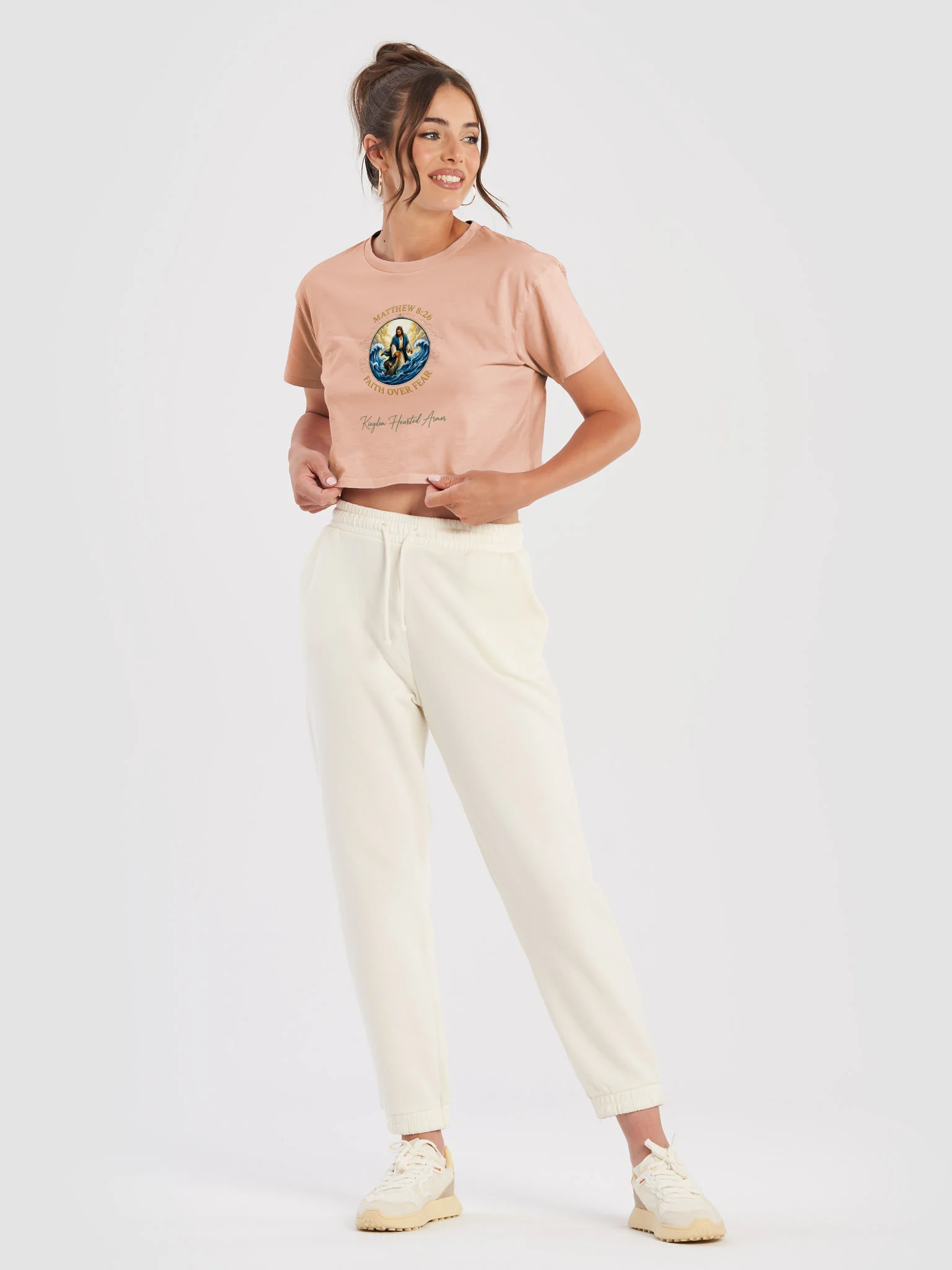 The Matthew 8:26 Boxy Crop Tee product image (2)