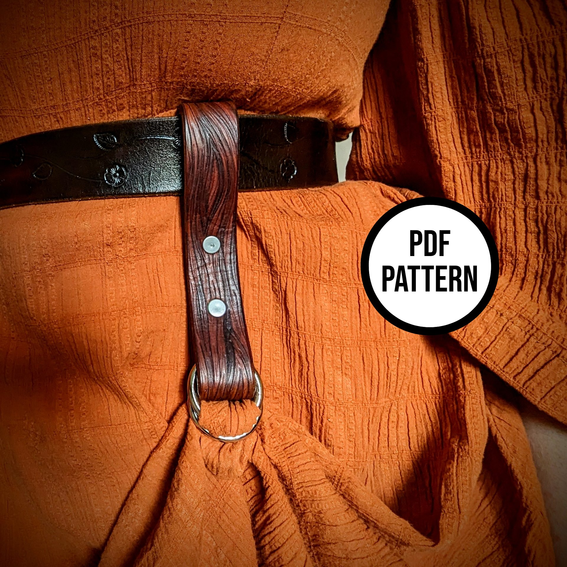 Woodgrain Leather Skirt Hike - PDF Pattern for Leatherwork product image (3)