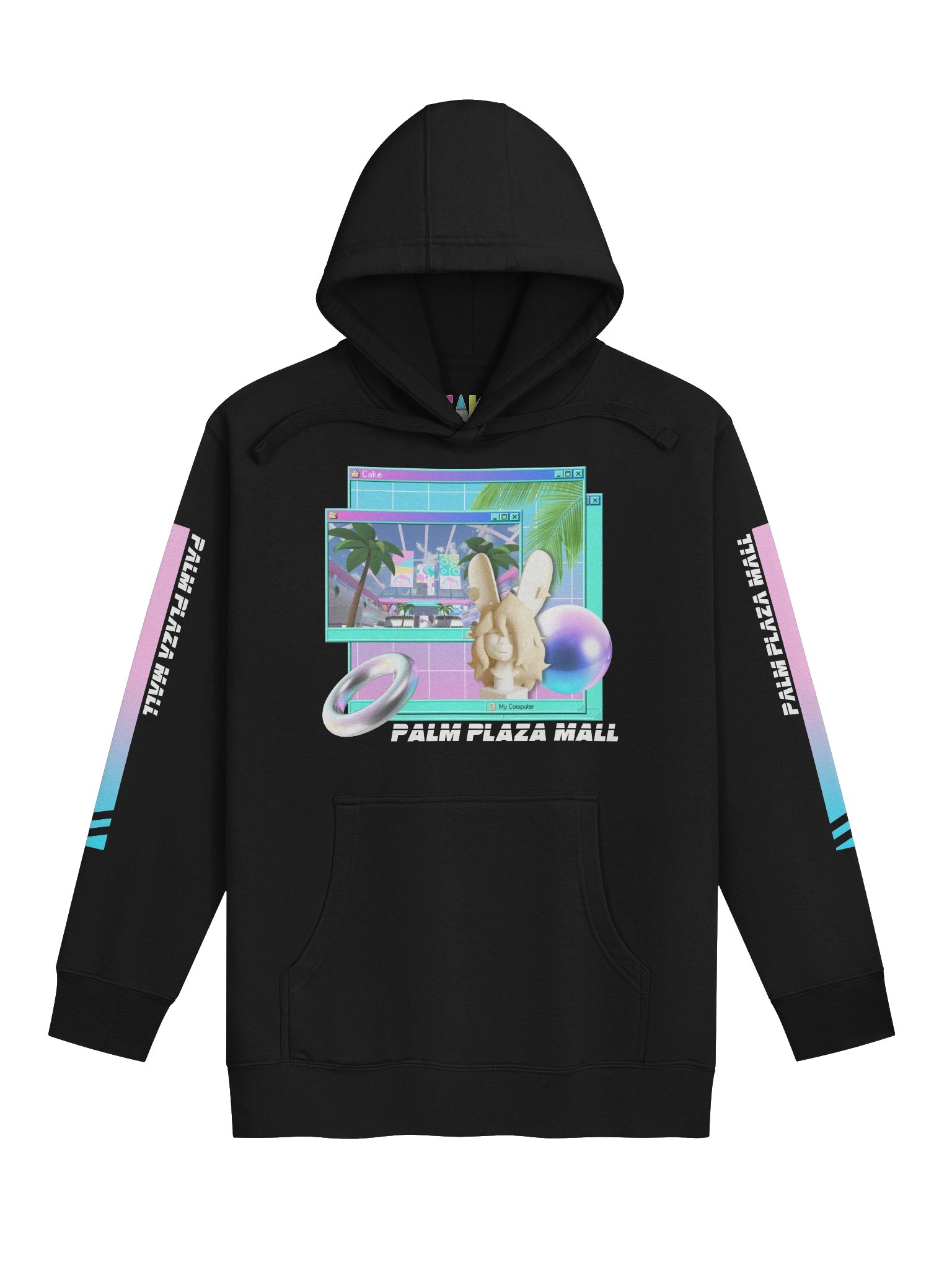 Palm Plaza Mall Vaporwave Hoodie product image (1)