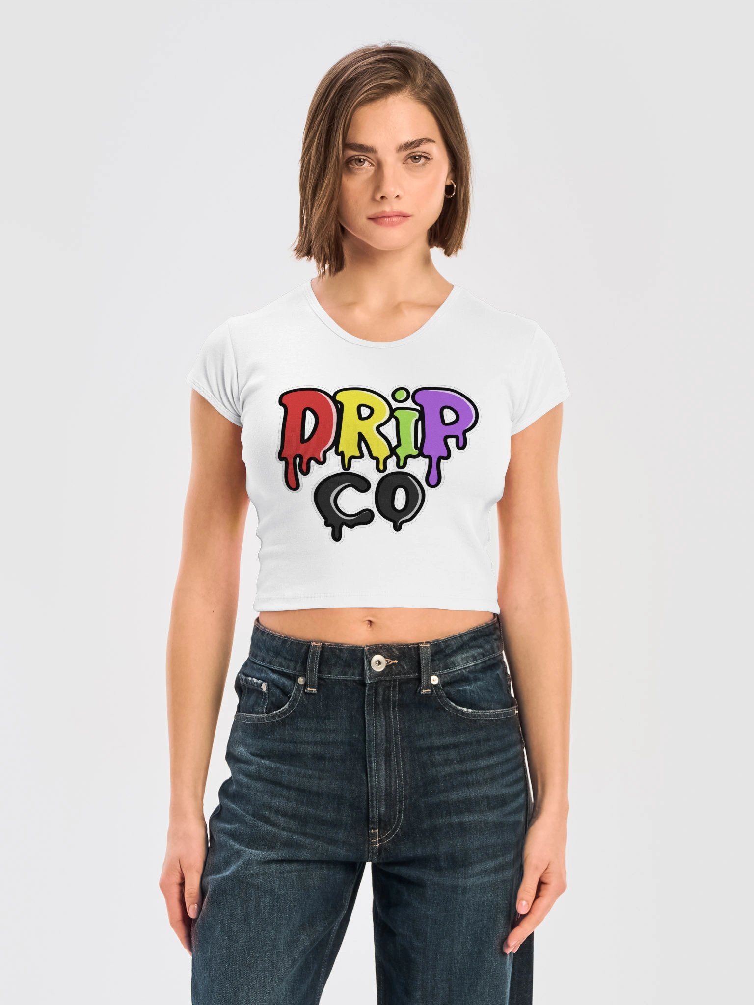 DRIPCO Colorful Drip Graphic Baby Tee product image (7)