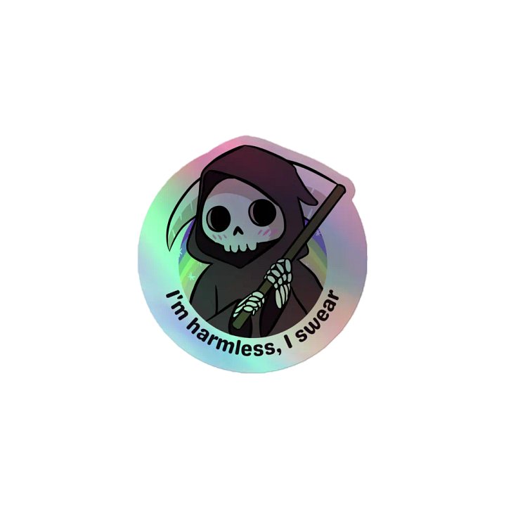 Grim Reaper Holographic Sticker product image (2)