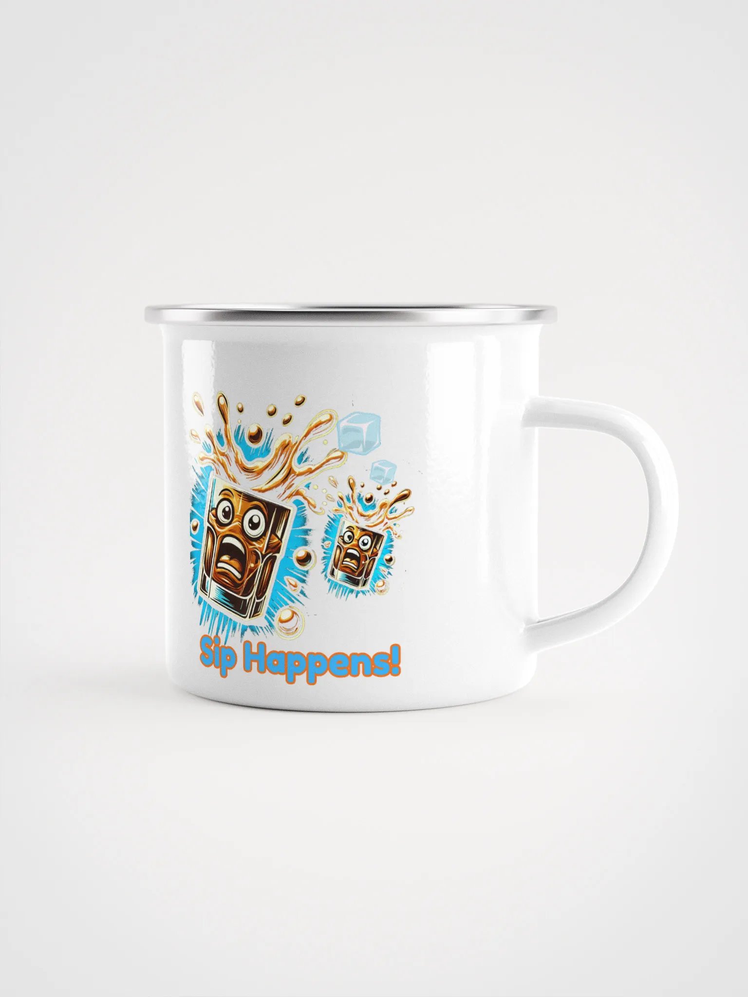 Cellar 8T Whisky - Sip Happens - Enamel Mug product image (1)