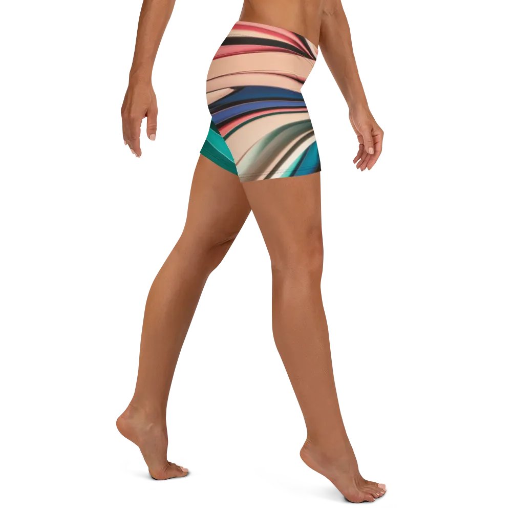 TDS Music Women's Bike Shorts with Abstract Geometric Print (XS-3XL) product image (8)